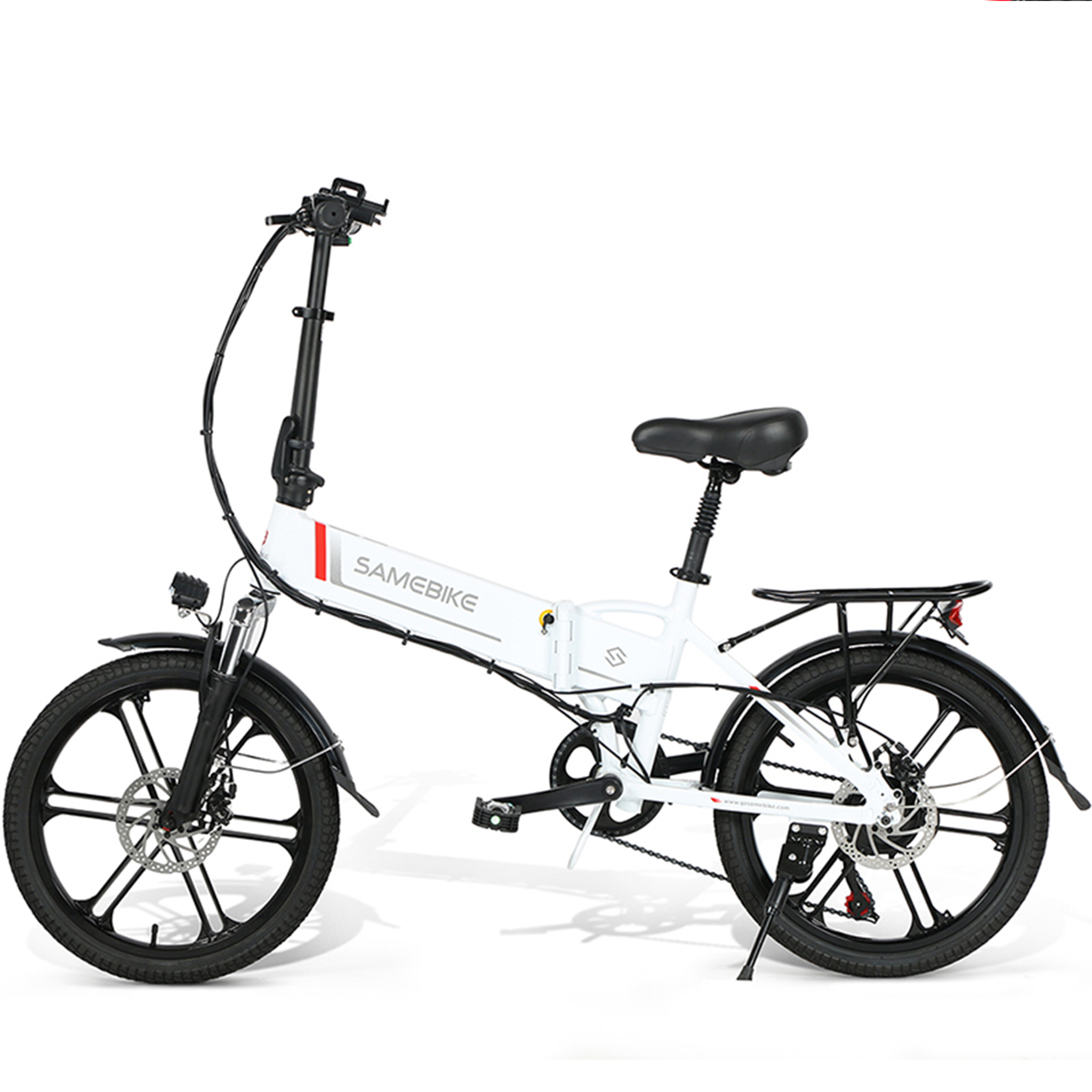 Voir la diapositive 2 : SAMEBIKE Vélo de randonnée électrique pliable Samebike 20LVXD30-II 250 W