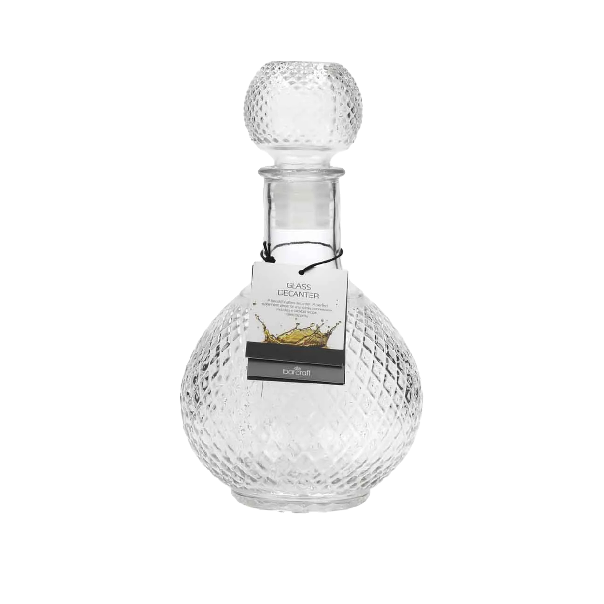 Voir la diapositive 2 : CRAFT Verre à whisky Craft decanter 1L transparente