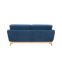 Voir la diapositive 5 : CONCEPT USINE Canapé scandinave 3 places en velours côtelé bleu HOGA