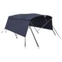 Voir la diapositive 2 : VIDAXL Toit bimini a 4 arceaux parois laterales 243x(200-213)x137 cm