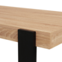 Voir la diapositive 5 : ID MARKET Table haute de bar PHOENIX bois et noir 113 cm