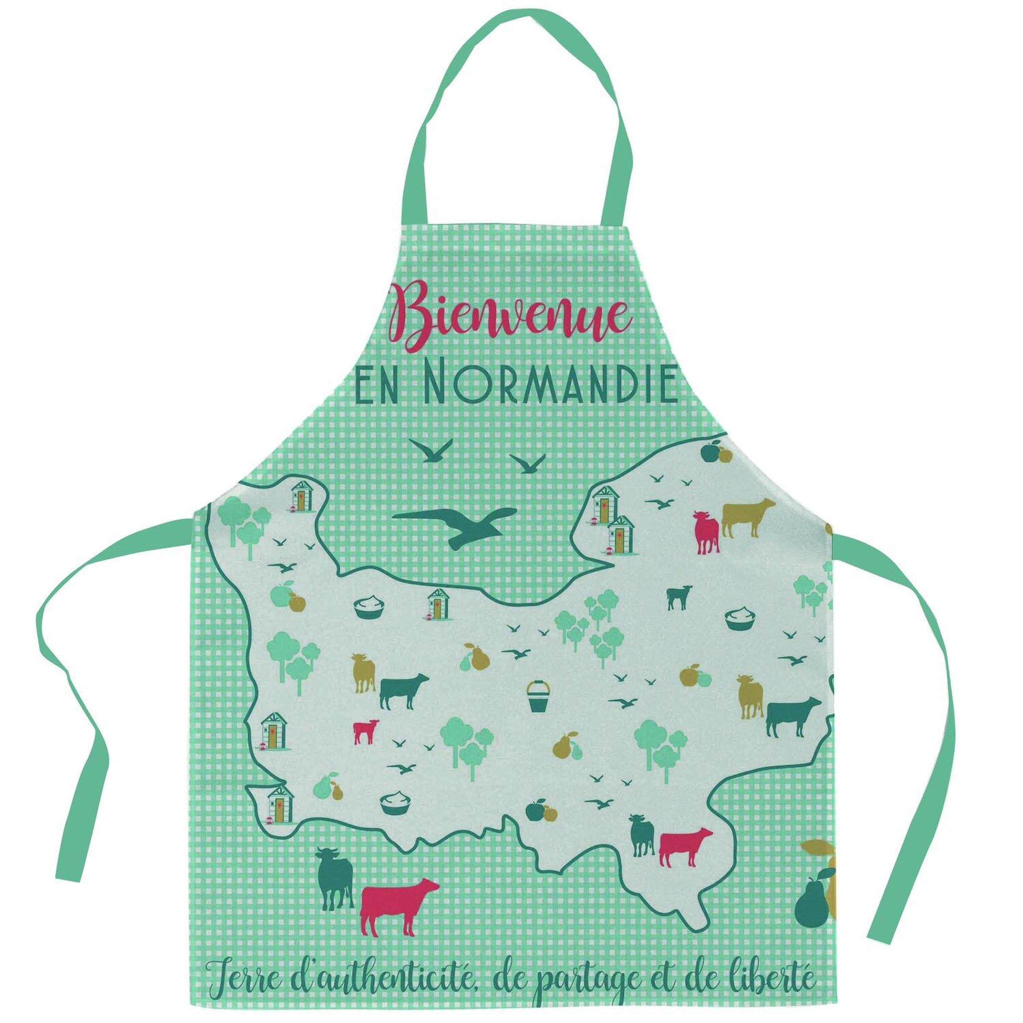 Voir la diapositive 1 : Les Ateliers du Linge Tablier 100% coton