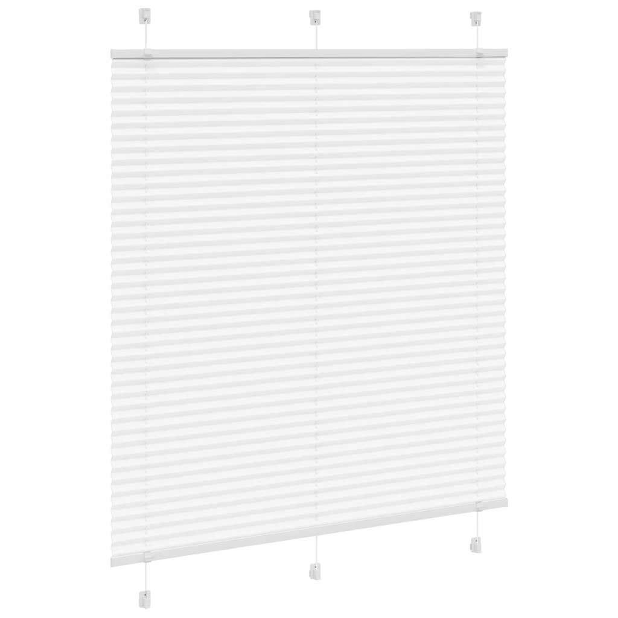 Voir la diapositive 3 : VIDAXL Store plisse blanc 120x100cm largeur du tissu 119,4cm polyester