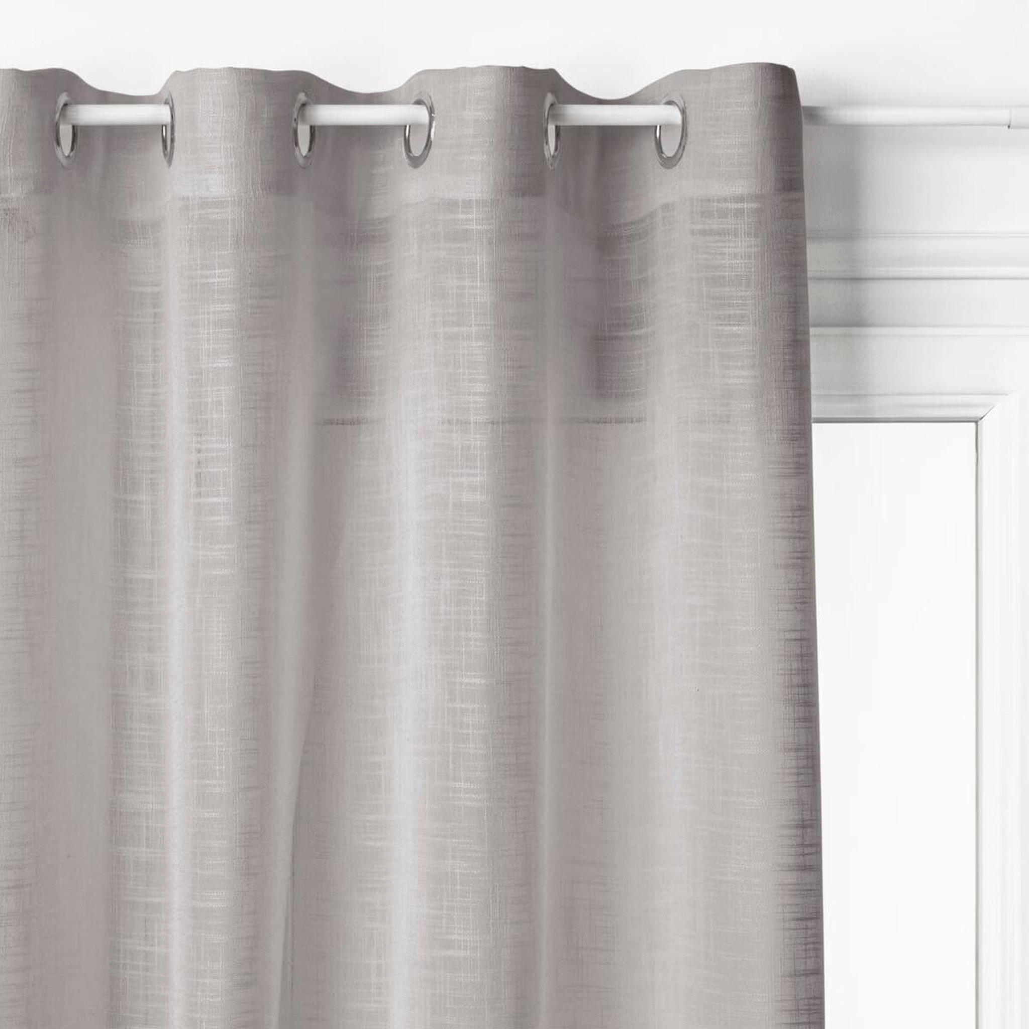 Voir la diapositive 2 : ATMOSPHERA Rideau voilage  alton  140x240cm gris