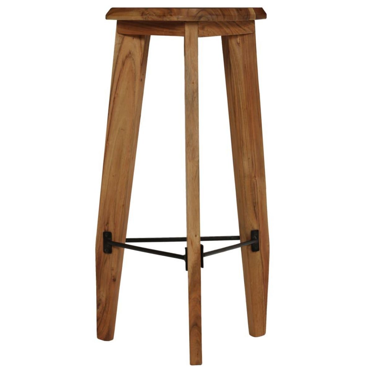 VIDAXL Tabourets de bar lot de 2 bois d'acacia massif