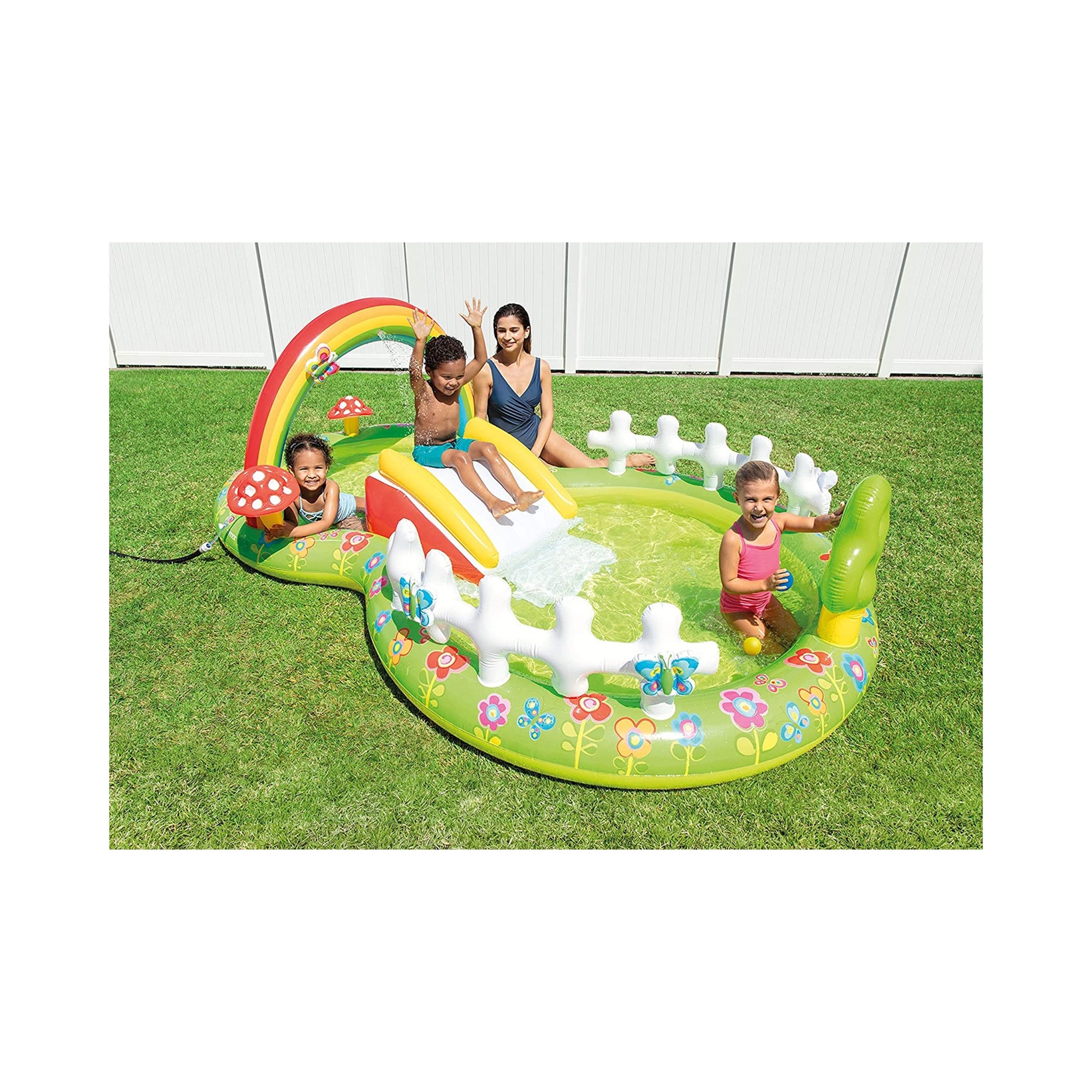 Voir la diapositive 6 : INTEX Mon aire de jeux de jardin 290 x 180 x 104 cm