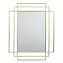 TOILINUX Miroir esthétique style art déco 73x93cm - Doré