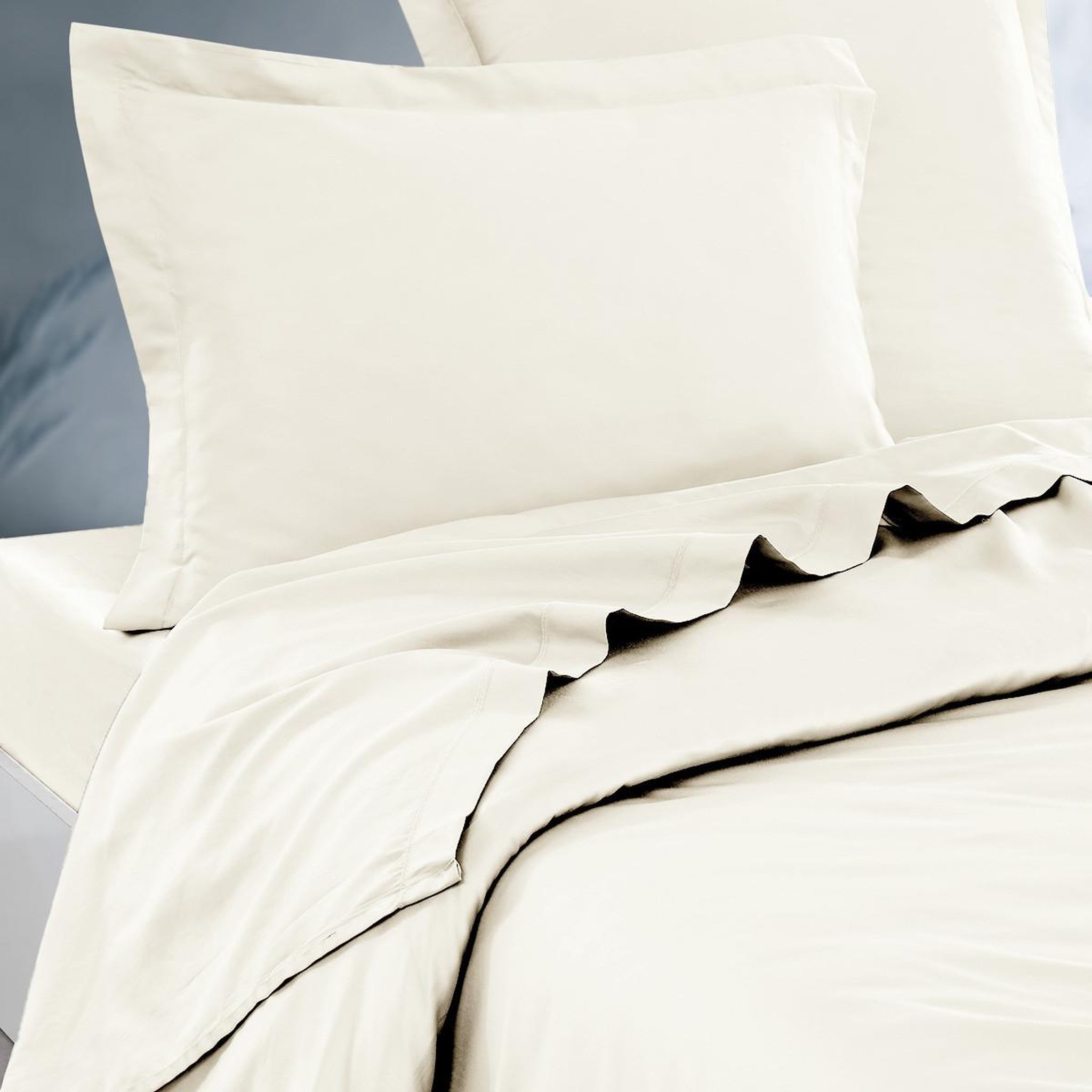 Voir la diapositive 2 : Sensei Maison Drap plat en percale de coton SOFT PERCALE