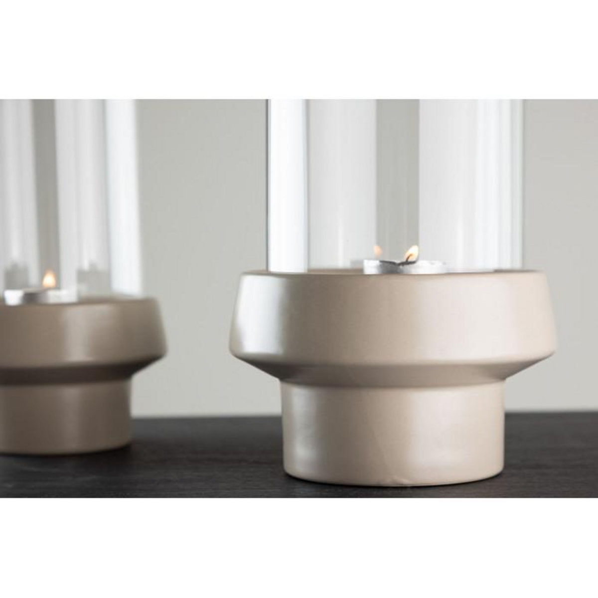 Paris Prix Lanterne en Verre  Davida  29cm Beige