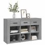 Voir la diapositive 4 : VIDAXL Buffet Sonoma gris 100x30x59,5 cm Bois d'ingenierie