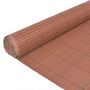 Voir la diapositive 3 : VIDAXL Cloture de jardin double face 90x400 cm Marron