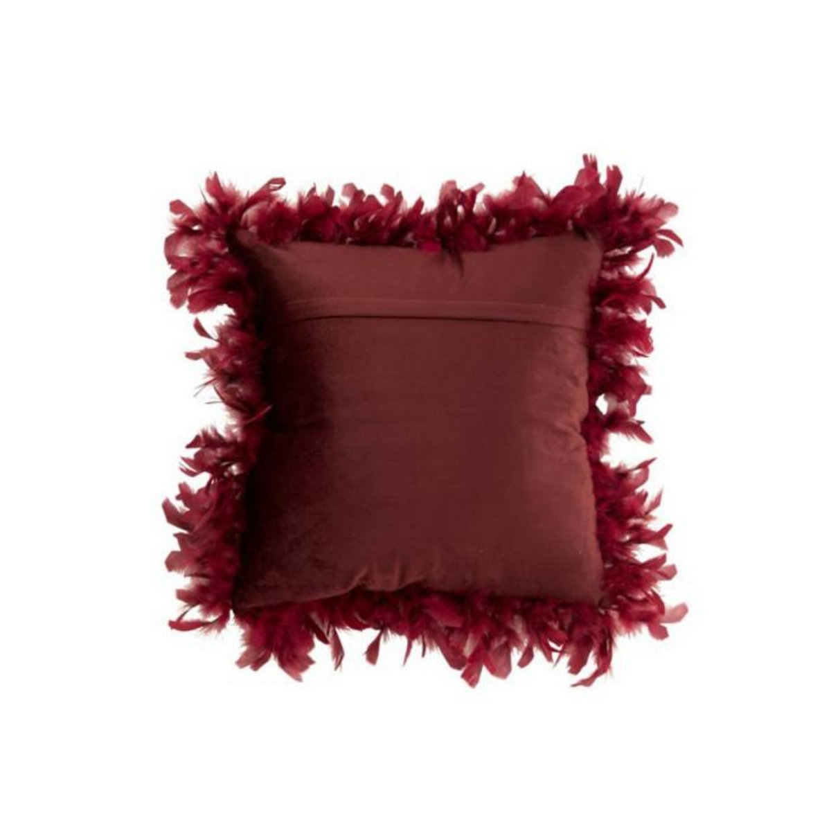 Paris Prix Coussin Déco  Plumes  45cm Bordeaux