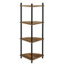 Voir la diapositive 3 : Paris Prix Étagère d'Angle 4 Niveaux  Carol  112cm Marron