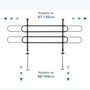 Voir la diapositive 6 : PAWHUT Barrière grille de séparation universelle voiture pour chien réglable 87-135L x 60-105H cm kit complet installation inclus noir