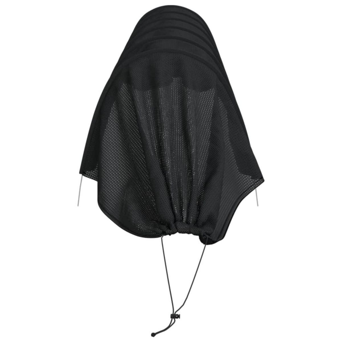 VIDAXL Tunnel en filet noir 300x50x48,5 cm acier et polyethylene