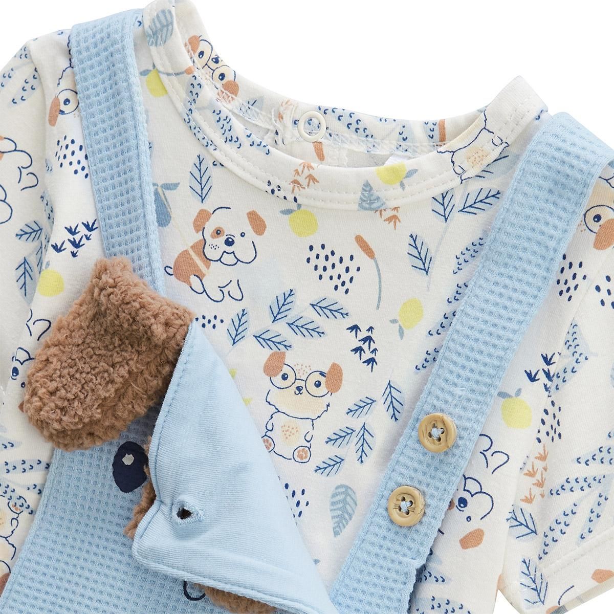 Petit Béguin Ensemble salopette bébé et t-shirt Zeste d'amour