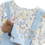 Voir la diapositive 3 : Petit Béguin Ensemble salopette bébé et t-shirt Zeste d'amour