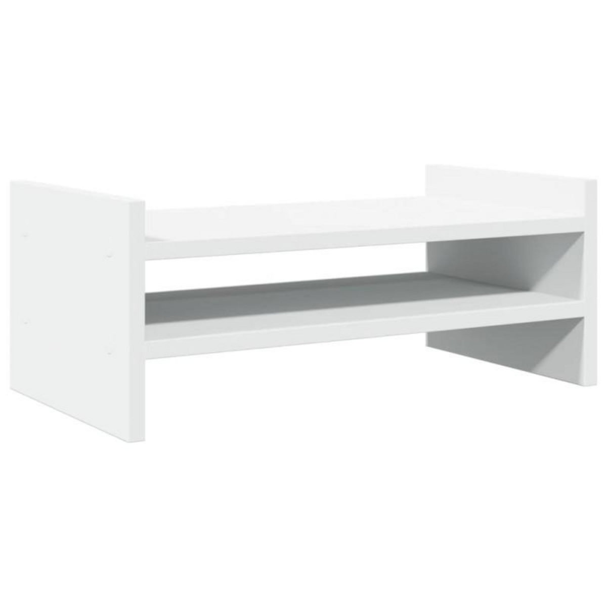 VIDAXL Support de moniteur blanc 50x27x20 cm bois d ingénierie
