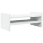 Voir la diapositive 2 : VIDAXL Support de moniteur blanc 50x27x20 cm bois d ingénierie