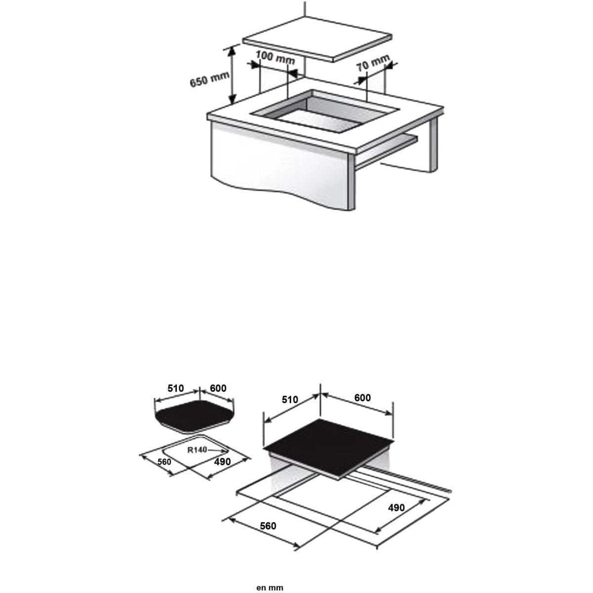 Sauter Plaque vitrocéramique SPV264HB Horizone