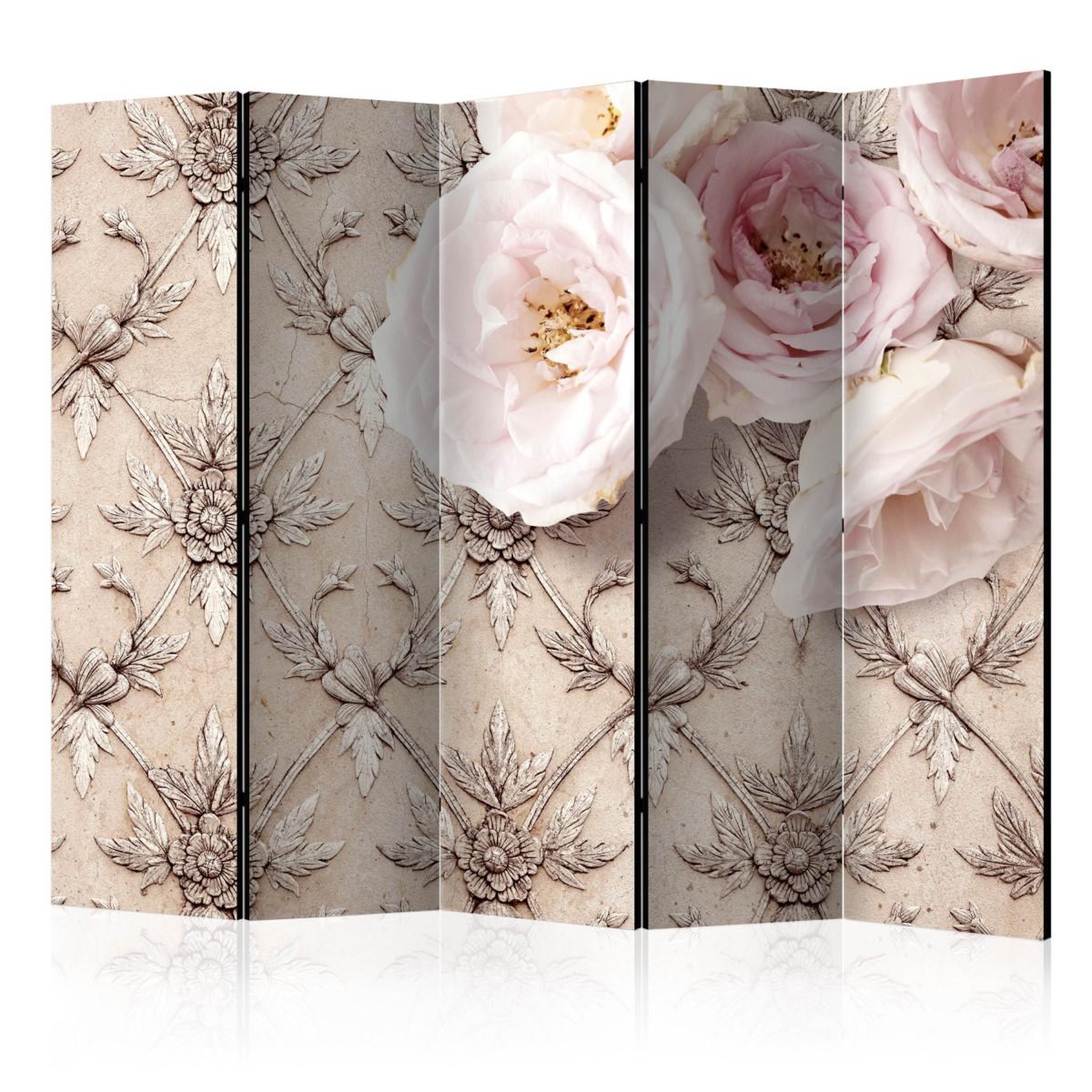 Paris Prix Paravent 5 volets  romantic beige  172x225cm