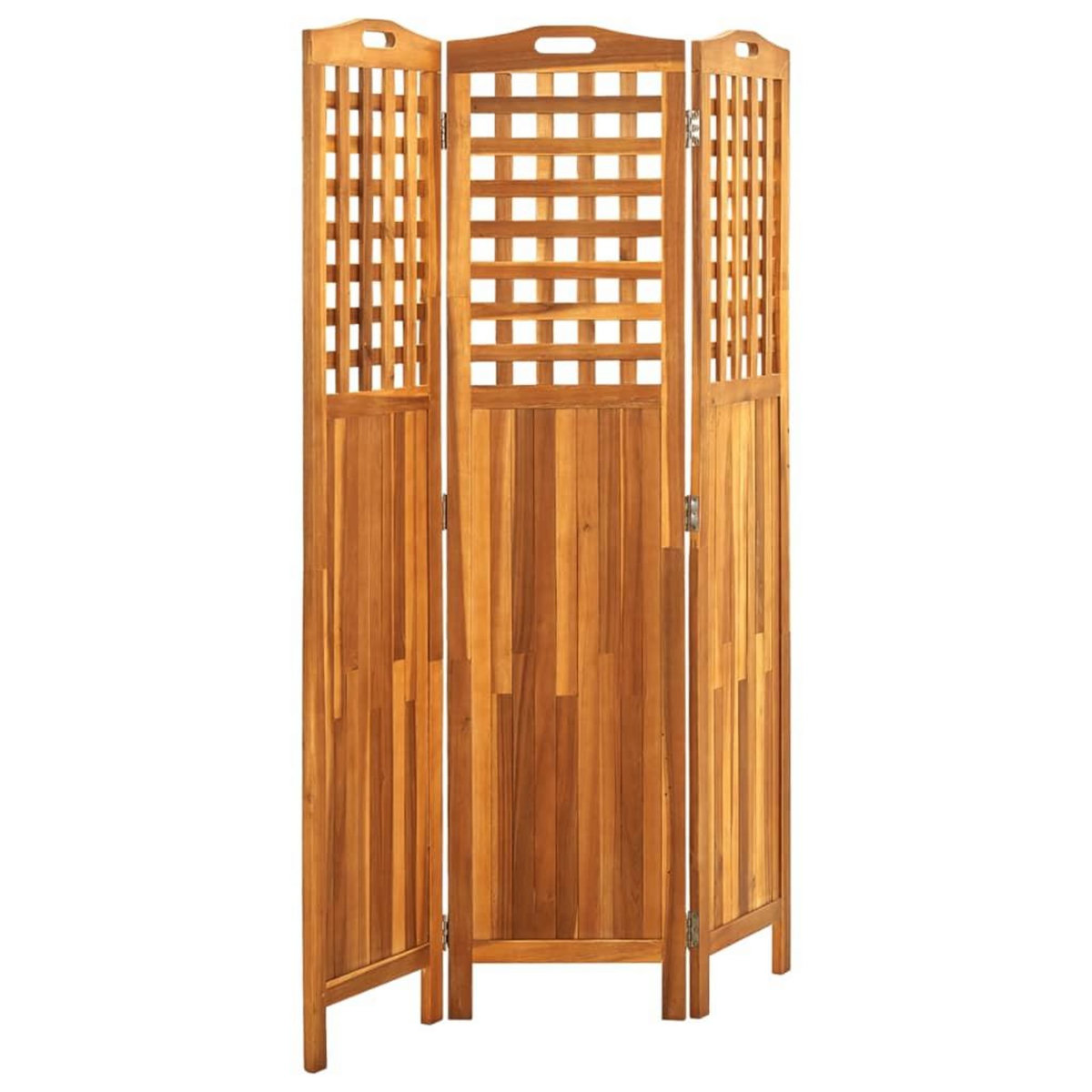 VIDAXL Cloison de separation 3 panneaux 121x2x170 cm Bois d'acacia