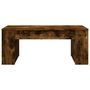 Voir la diapositive 4 : VIDAXL Table basse chene fume 102x55x42 cm bois d'ingenierie
