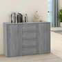 Voir la diapositive 1 : VIDAXL Buffet Sonoma gris 88x30x65 cm Bois d'ingenierie