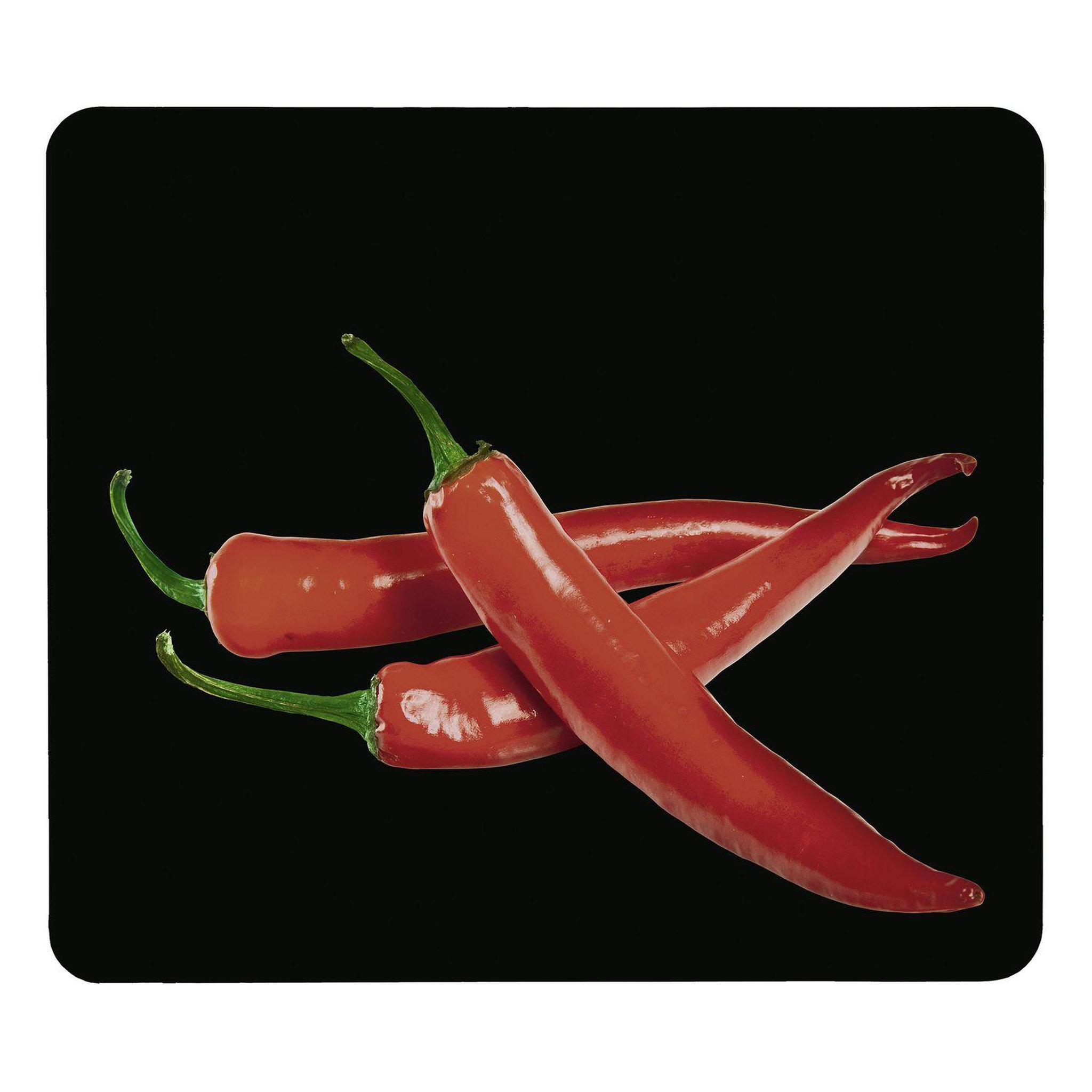 Wenko Protège-plaque vitrocéramique Peperoni - L. 50 x l. 56 cm - Noir