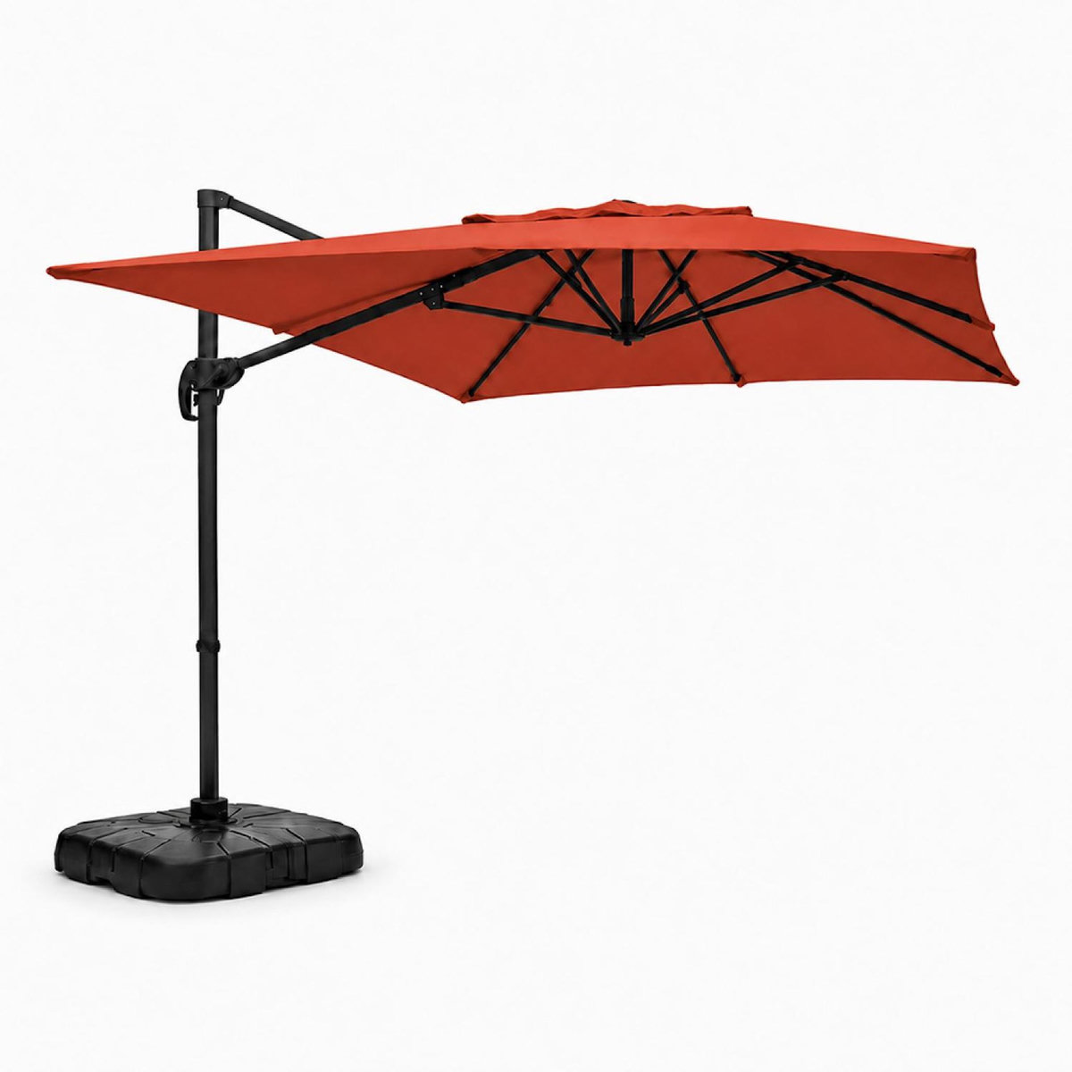 CONCEPT USINE Parasol rectangulaire 2x3m déporté rotatif terracota PIANA