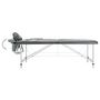Voir la diapositive 4 : VIDAXL Table de massage 2 zones Cadre en aluminium Anthracite 186x68cm