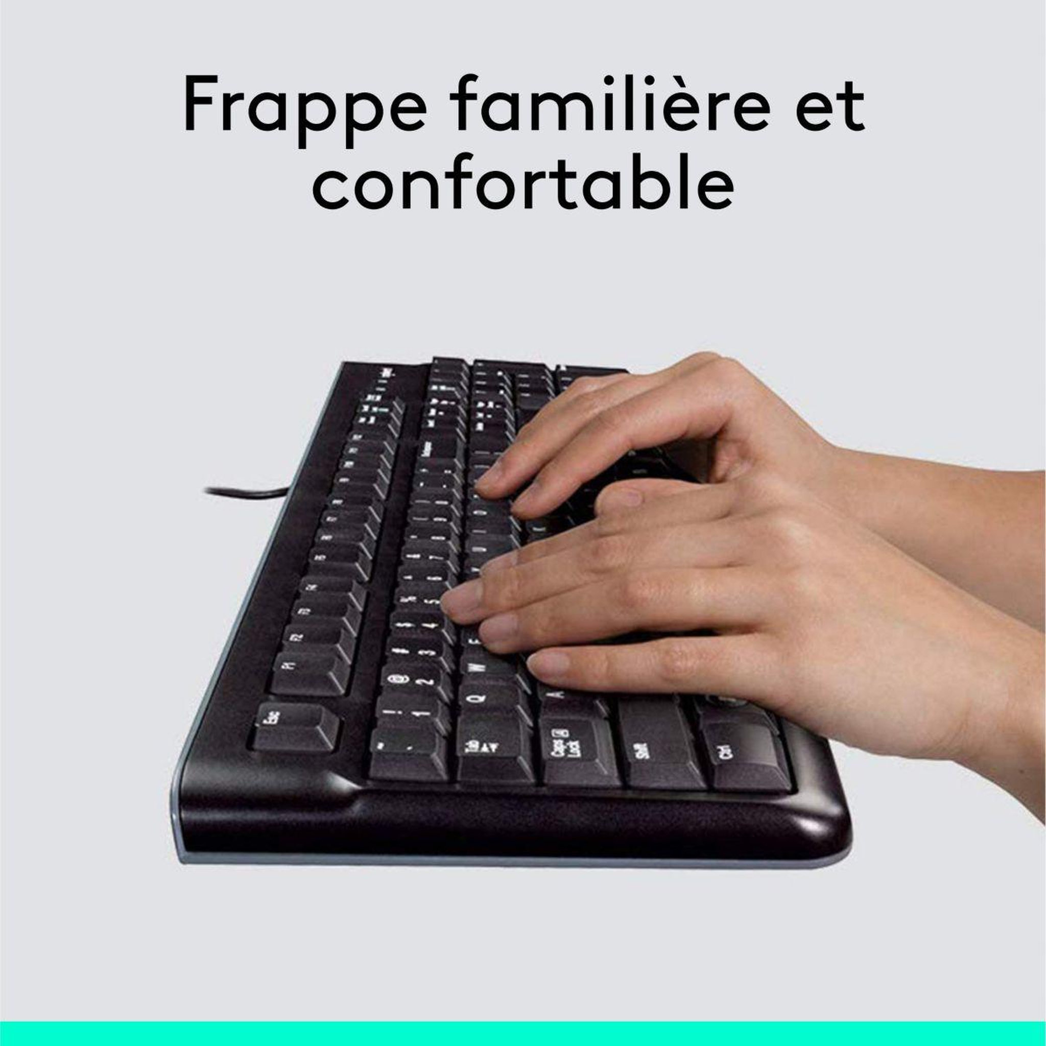 Voir la diapositive 2 : Logitech Clavier + souris mk120