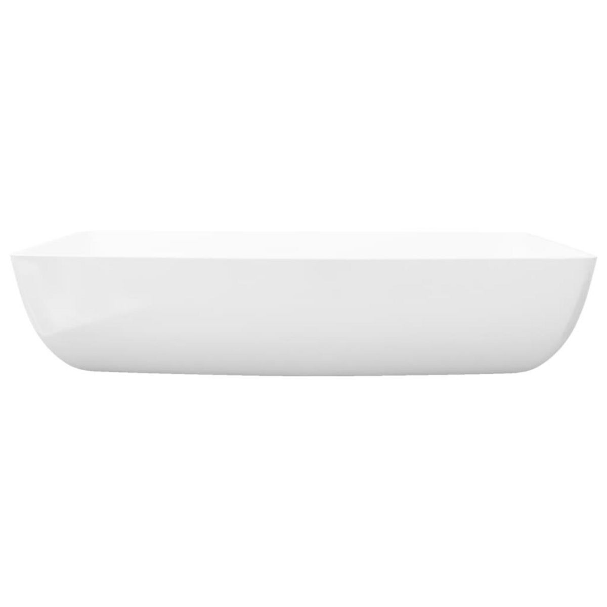VIDAXL Lavabo rectangulaire Ceramique Blanc 71 x 39 cm