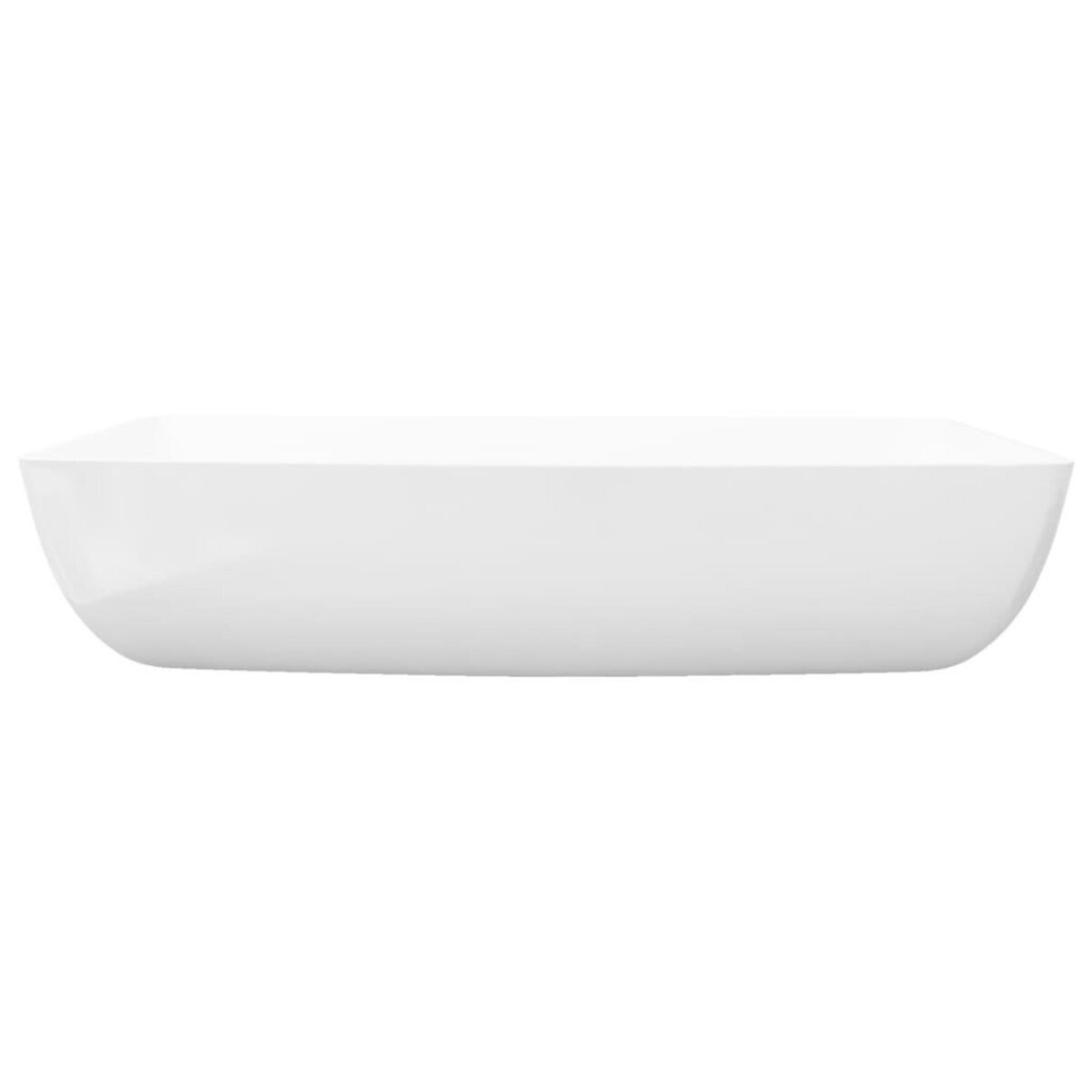 VIDAXL Lavabo rectangulaire Ceramique Blanc 71 x 39 cm