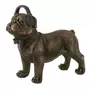 Paris Prix Statuette Déco  Bulldog avec Casque  28cm Marron