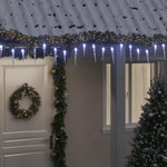 VIDAXL Guirlande lumineuse a glaçons Noël 200 LED blanc acrylique PVC