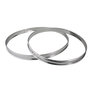Voir la diapositive 1 : ARD TIME Lot de 2 cercles à tarte en inox diamètre 24 et 28cm