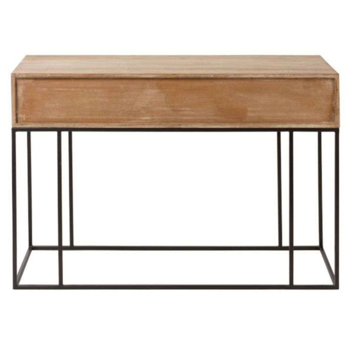 Paris Prix Console 3 Tiroirs en Bois  Bombay  120cm Naturel