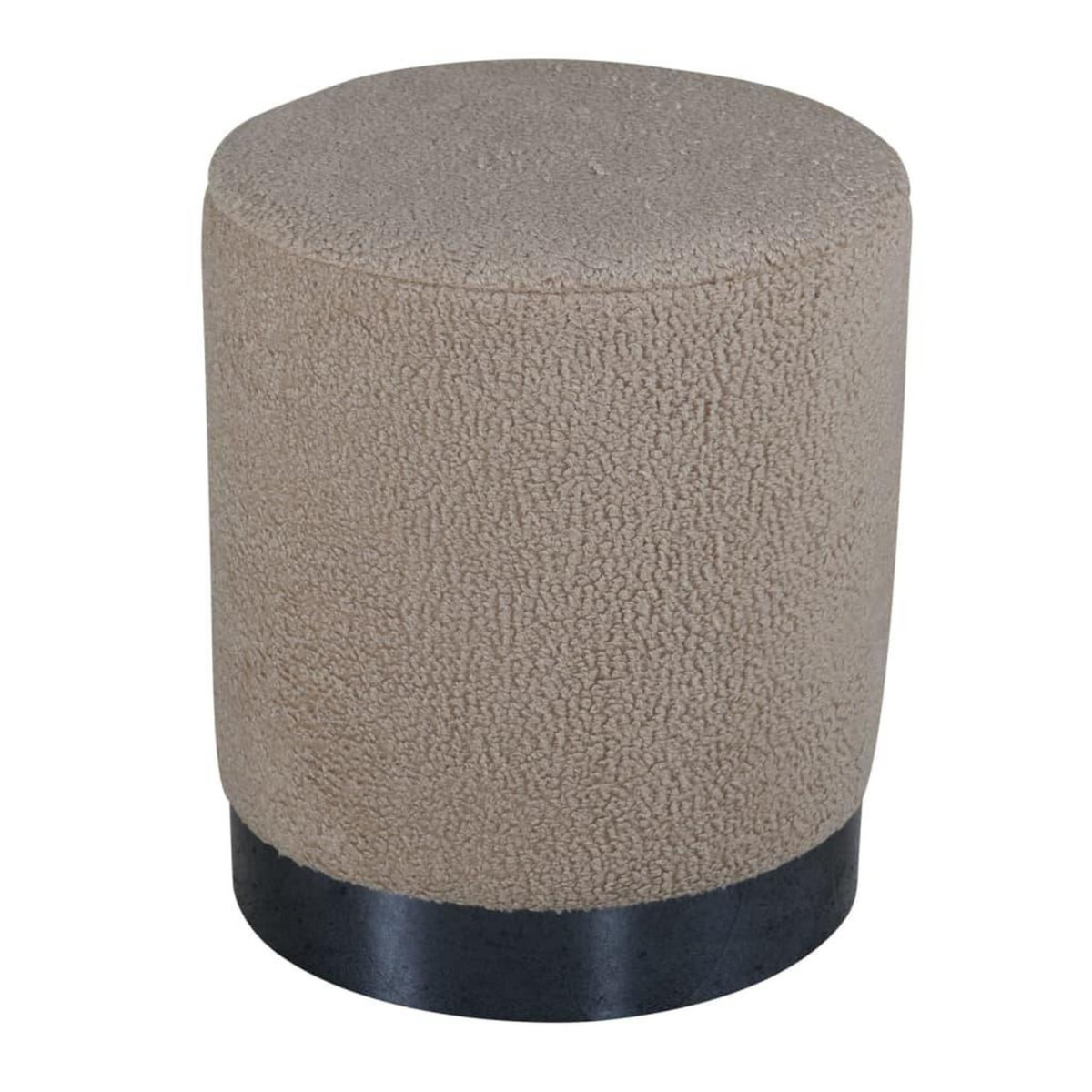 Venture Home Venture Home Pouf Benji 35x35x42,5 cm Teddy Beige et noir