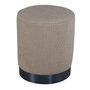 Voir la diapositive 2 : Venture Home Venture Home Pouf Benji 35x35x42,5 cm Teddy Beige et noir