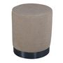 Voir la diapositive 2 : Venture Home Venture Home Pouf Benji 35x35x42,5 cm Teddy Beige et noir
