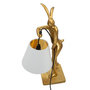 Voir la diapositive 5 : Paris Prix Lampe à Poser en Résine  Lapin  47cm Or & Blanc