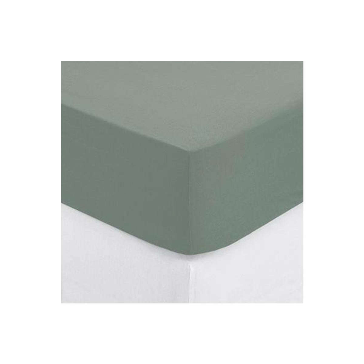 ATMOSPHERA Drap Housse  Intérieur  90x190cm Céladon