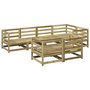 Voir la diapositive 2 : VIDAXL Salon de jardin 7 pcs bois de pin impregne