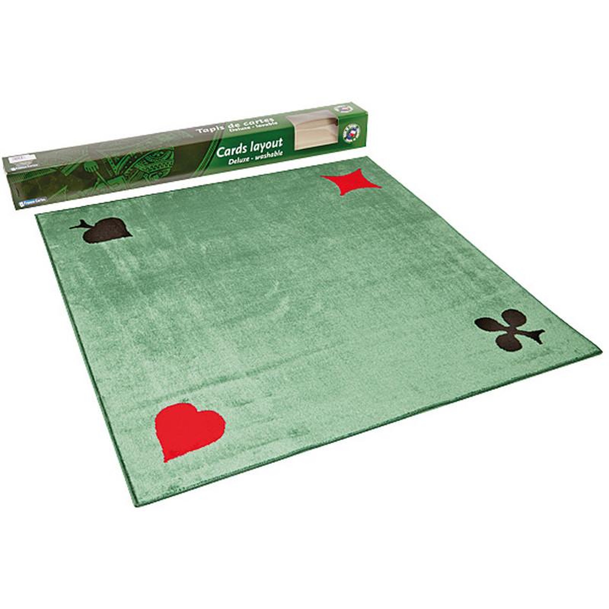 Voir la diapositive 2 : Cartamundi Tapis tisse 4 as - qualite dralon - 77x77 cm - boÎte cadeau