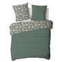 Voir la diapositive 5 : FUTURE HOME Parure de lit 2 personnes floral et pois en coton