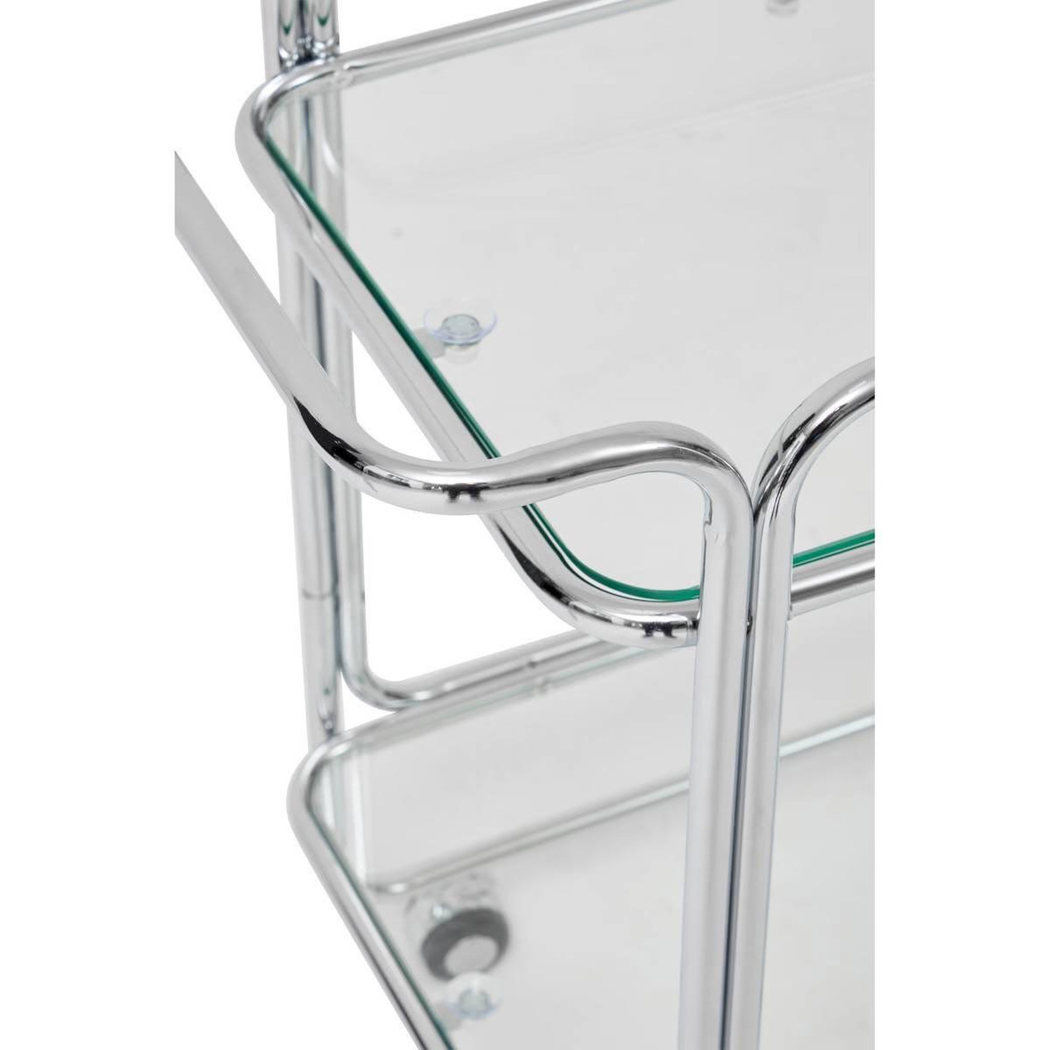 Voir la diapositive 2 : ATMOSPHERA Desserte design en verre  hornwell  92cm argent