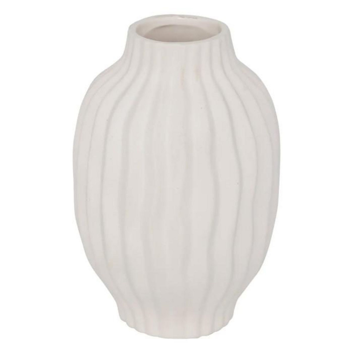 ATMOSPHERA Vase Design en Céramique  Fernan  22cm Blanc