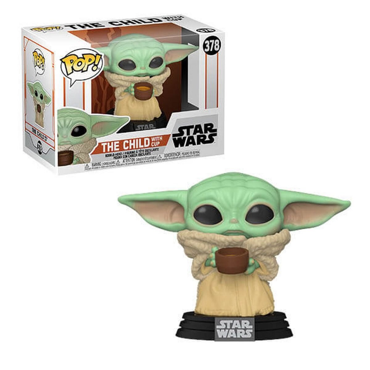 POP! GAMES Figurine Pop Bébé Yoda avec Tasse The Mandalorian Star Wars