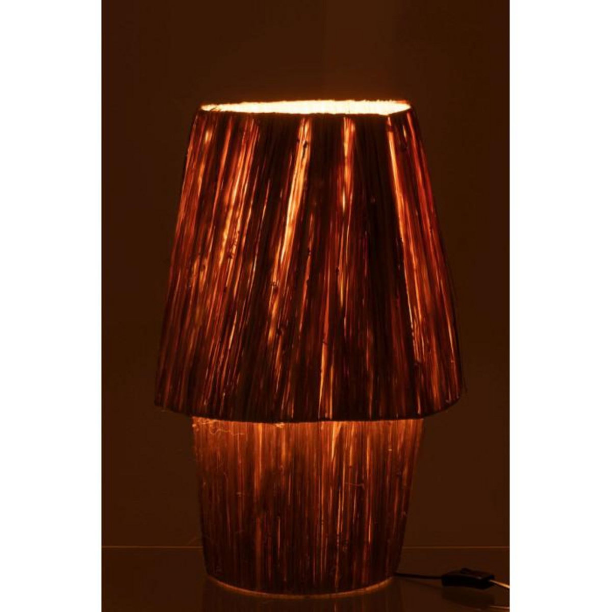 Paris Prix Lampe à Poser en Jonc de Mer  Sara  53cm Naturel